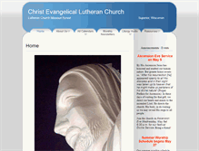 Tablet Screenshot of christlutheran-superior.org